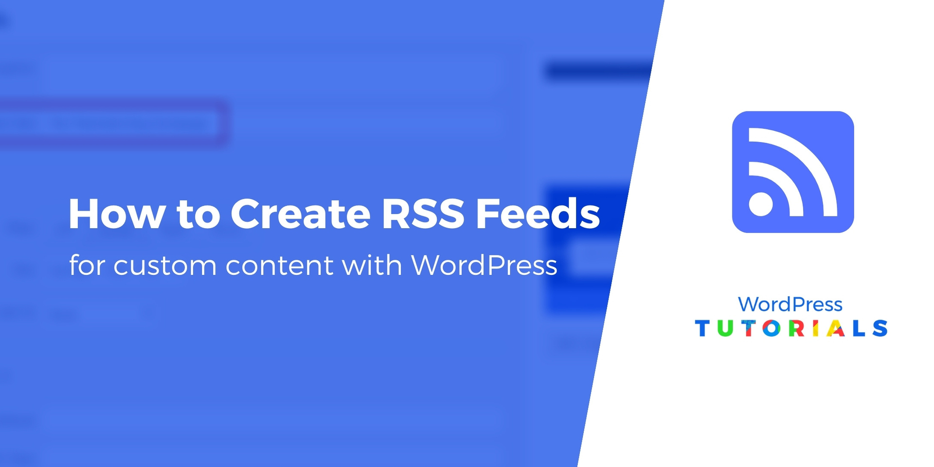 create rss feed wordpress
